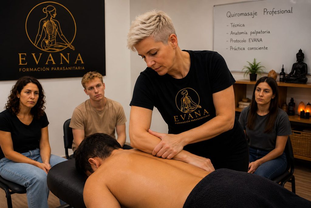 Curso de Quiromasaje en EVANA Formación Parasanitaria